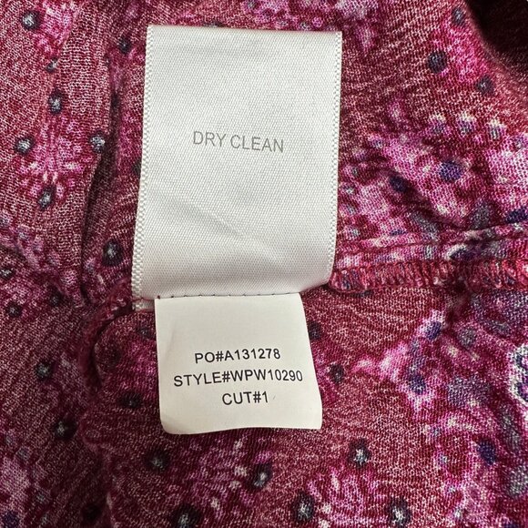 Magnolia Grace Top Womens 2X Sleeveless Floral Print Red Pink Rayon - Picture 7 of 8